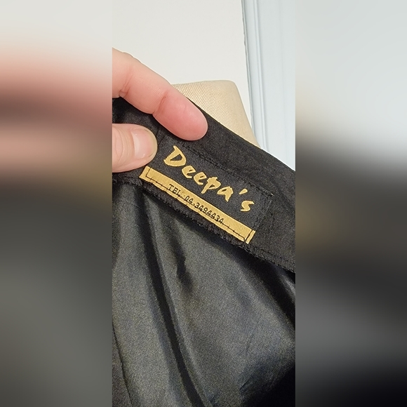 Deepa's black raw silk jacket. Size large. Excellent condition. - Picture 7 of 7